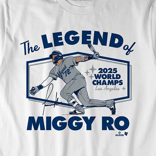 ミゲル ロハスモデル 海外取寄 ロサンゼルス ドジャース Tシャツ THE