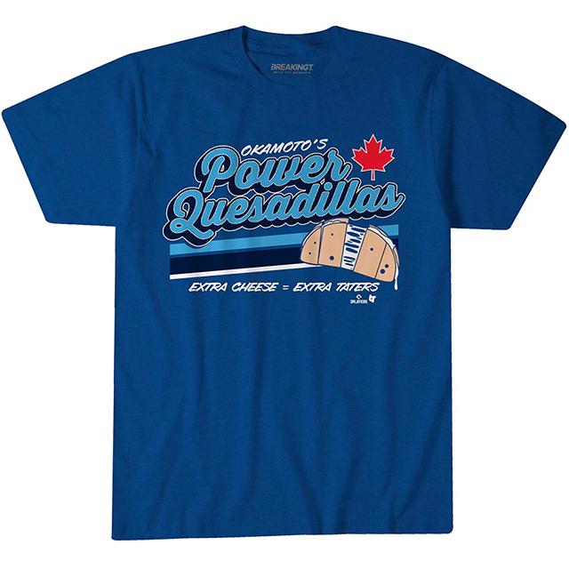 トロントブルージェイズ岡本和真 選手コラボ Tシャツ 岡本和真モデル 海外取寄 トロント ブルージェイズ Tシャツ POWER