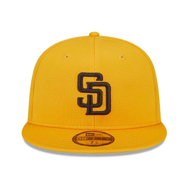 ニューエラ キャップ 海外取寄  59FIFTY サンディエゴ パドレス 2024 MLB SPRING TRANING FITTED CAP GOLD NEW ERA SAN DIEGO PADRES｜amazingstore｜02