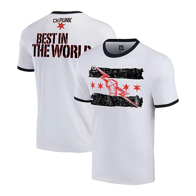 CMパンクモデル 海外取寄 WWE AUTHENTIC Tシャツ BEST IN THE WORLD