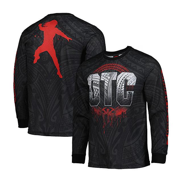 Lサイズ　WWE プロレス　Tシャツ　ロンT 長袖 ローマン　レインズ　OTC ローマン レインズモデル 海外取寄 WWE AUTHENTIC Tシャツ STAINED