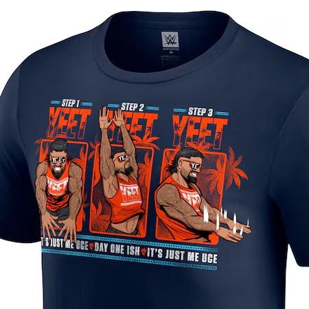 Mサイズ　WWE プロレス　Tシャツ　ジェイウーソ　YEET STEP Mitchell&Ness 海外取寄 ジェイ ウーソモデル WWE AUTHENTIC T