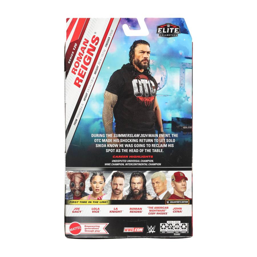 MATTEL（マテル） ローマン レインズモデル WWE フィギュア MATTEL