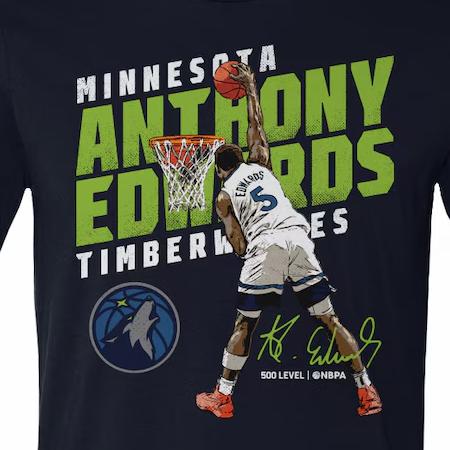 アンソニー・エドワーズモデル 海外取寄 Tシャツ ミネソタ