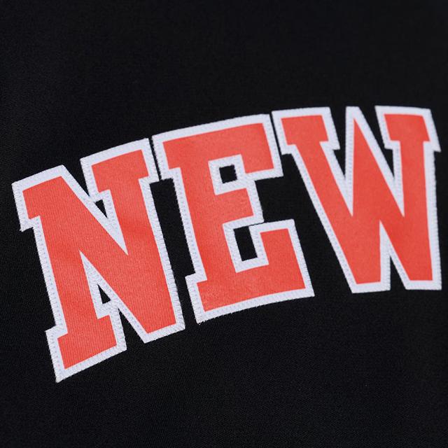 MF DOOMコラボ 海外取寄 ミッチェルアンドネス シューティングシャツ ニューヨーク ニックス A NEW YORK STORY FULL-SNAP SHOOTING SHIRT BLACKの画像