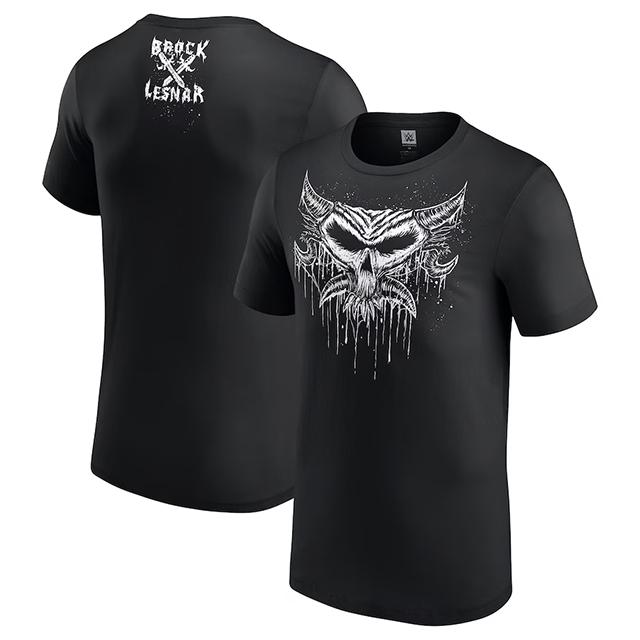 ブロック レスナーモデル 海外取寄 WWE AUTHENTIC Tシャツ LOGO T