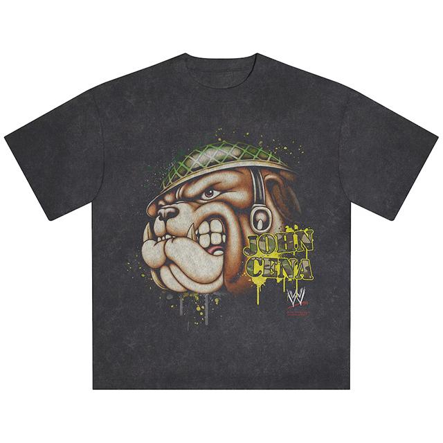 ジョン シナモデル 海外取寄 ID サプライ WWE Tシャツ SNOW WASH