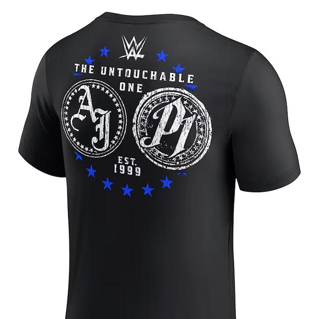 AJ スタイルズモデル 海外取寄 WWE AUTHENTIC Tシャツ UNTOUCHABLE T