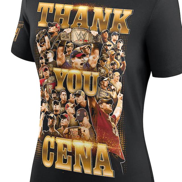 女性用 ジョン シナ引退記念モデル 海外取寄 WWE AUTHENTIC Tシャツ
