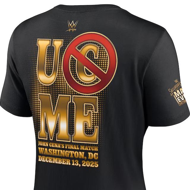 女性用 ジョン シナ引退記念モデル 海外取寄 WWE AUTHENTIC Tシャツ