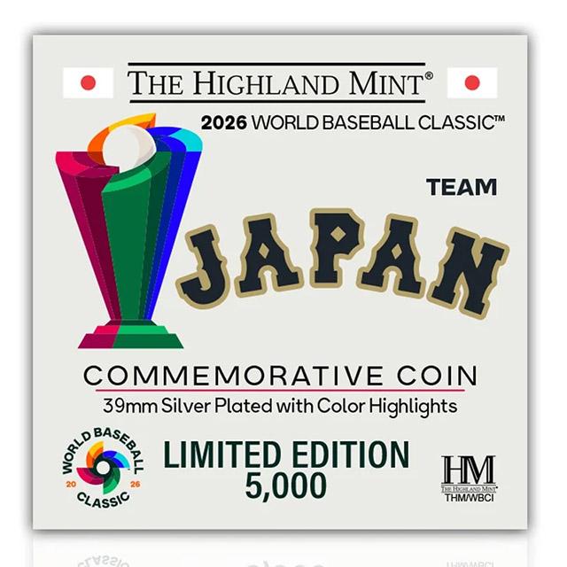 海外取寄 WBC 記念コイン 日本代表 2026 WORLD BASEBALL CLASSIC