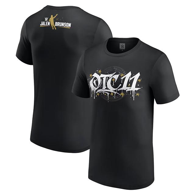 ローマン レインズモデル x ジェイレン ブランソン 海外取寄 WWE AUTHENTIC Tシャツ OTC T-SHIRT BLACK ROMAN REIGNS JALEN BRUNSON | 