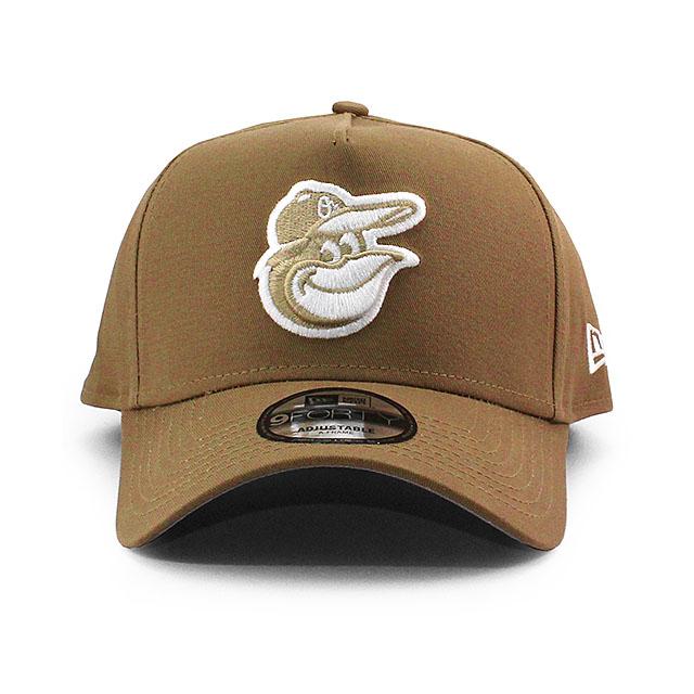 9FORTY ニューエラ キャップ スナップバック ボルチモア オリオールズ MLB A-FRAME SNAPBACK CAP KHAKI