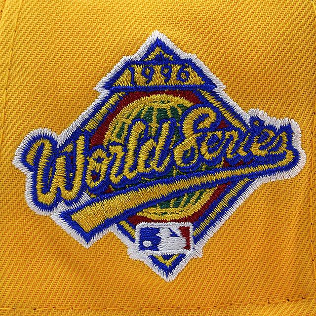 ニューエラ キャップ 59FIFTY ニューヨーク ヤンキース MLB 1996 WORLD SERIES RED BOTTOM FITTED CAP  GOLD NEW ERA NEW YORK YANKEES