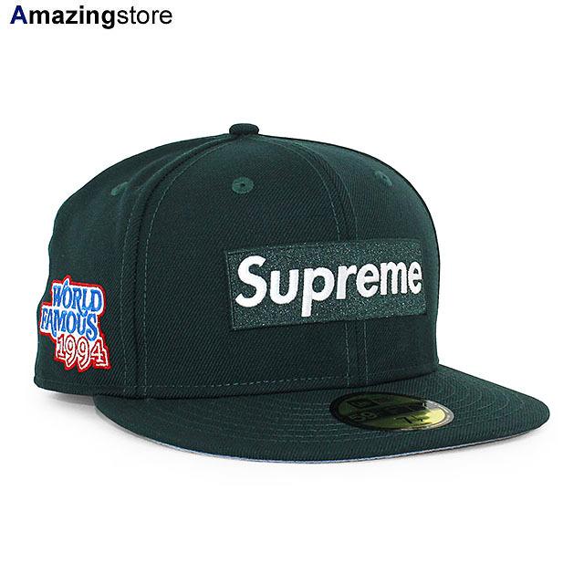 SUPREME ニューエラ キャップ 59FIFTY WORLD FAMOUS BOX LOGO FITTED CAP DK GREEN
