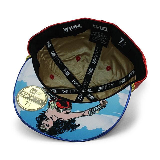 [0] アメリカンヒーロー DC コミックス【WONDER WOMAN】キャップ 59FIFTY ニューエラ キャップ DC コミックス ワンダーウーマン