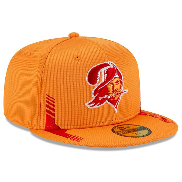 ニューエラ キャップ 59FIFTY タンパベイ バッカニアーズ  2021 NFL THROWBACK SIDELINE ORANGE  NEW ERA TAMPA BAY BUCCANEERS｜amazingstore｜03