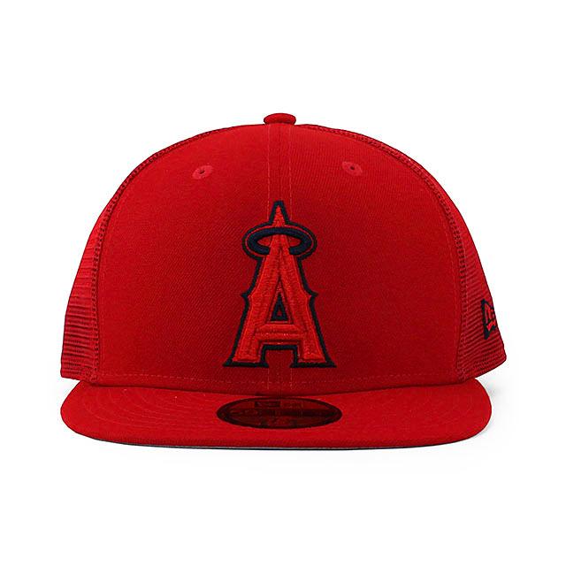 ニューエラ キャップ 59FIFTY ロサンゼルス エンゼルス  2022 MLB BATTING PRACTICE TRUCKER FITTED CAP RED  NEW ERA LOS ANGELES ANGELS a60228480｜amazingstore｜02