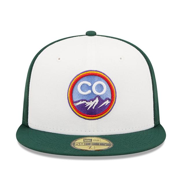 シティコネクト ニューエラ キャップ 59FIFTY コロラド ロッキーズ 2022 MLB CITY CONNECT FITTED CAP WHITE-GREEN NEW ERA COLORADO ROCKIES