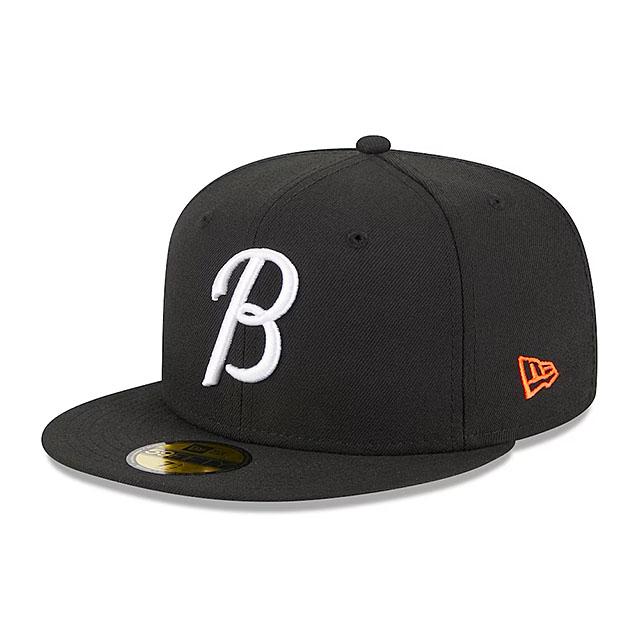 シティコネクト ニューエラ キャップ 59FIFTY ボルチモア オリオールズ MLB CITY CONNECT FITTED CAP BLACK NEW ERA BALTIMORE ORIOLES｜amazingstore｜02