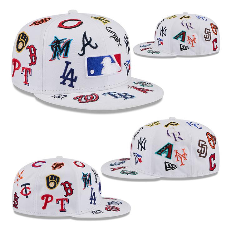NEW ERA® 59FIFTY® MLB™ 全種コンプリート 59FIFTY ニューエラ キャップ MLB ALL-OVER FITTED CAP WHITE NEW ERA