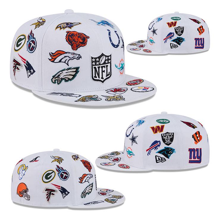 New Era NFL 59FIFTY キャップ 全チームロゴ刺繍 New Era NFL 59FIFTY キャップ 全チームロゴ刺繍 New Era x NFL All