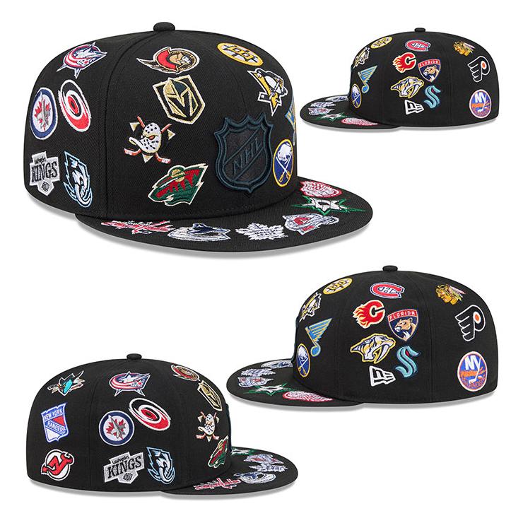 59FIFTY ニューエラ キャップ NHL ALL-OVER FITTED CAP BLACK NEW ERA