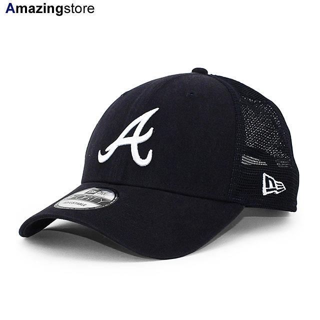 ニューエラ キャップ 9FORTY メッシュキャップ アトランタ ブレーブス  MLB TRUCKER MESH CAP NAVY  NEW ERA ATLANTA BRAVES｜amazingstore