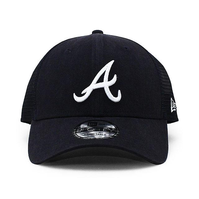 ニューエラ キャップ 9FORTY メッシュキャップ アトランタ ブレーブス  MLB TRUCKER MESH CAP NAVY  NEW ERA ATLANTA BRAVES｜amazingstore｜02