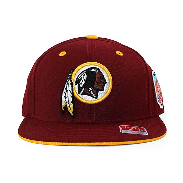ミッチェル＆ネス ワシントン レッドスキンズ NFL SCRIMMAGE PATCH FITTED CAP BURGUNDY MITCHELL