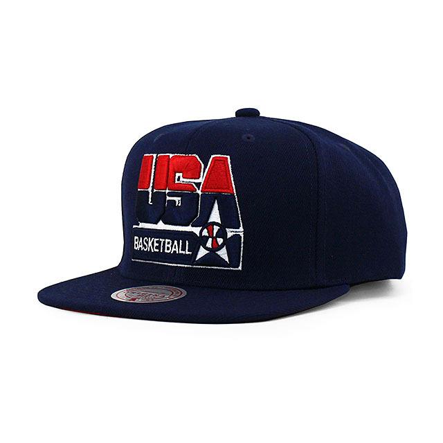 バルセロナ五輪 男子バスケ USA代表 ドリームチーム ミッチェル＆ネス USA BASKETBALL 1992 DREAM TEAM LOGO  SNAPBACK CAP