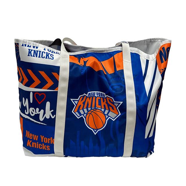 海外取寄 トートバッグ ニューヨーク ニックス ALL OVER PRINT TOTE BAG BLUE PSG NEW YORK KNICKS | 