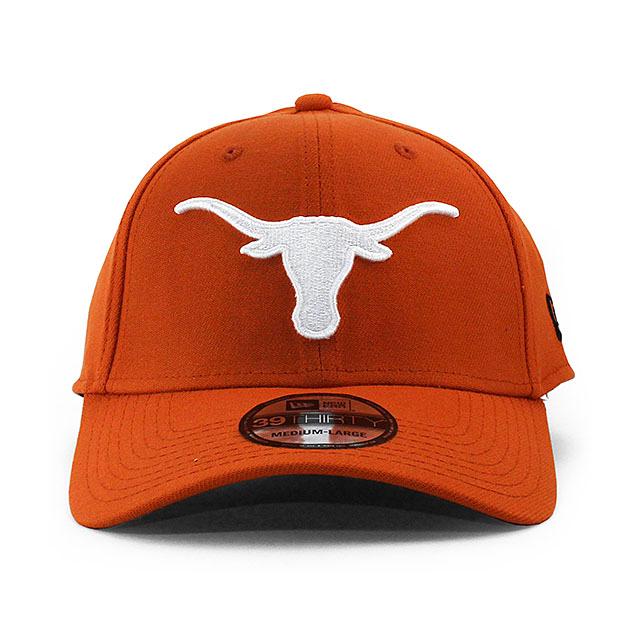 ニューエラ キャップ 39THIRTY テキサス ロングホーンズ NCAA TEAM CLASSIC FLEX FIT CAP BURNT ORANGE NEW ERA TEXAS LONGHORNS｜amazingstore｜02