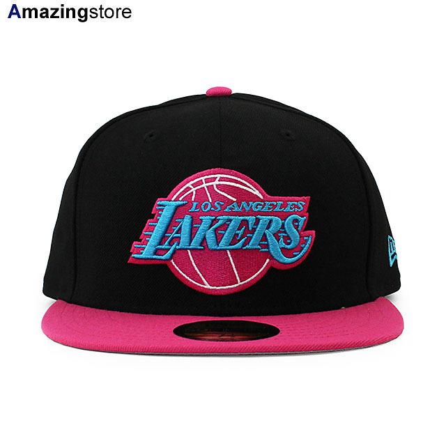 ニューエラ 59fifty ロサンゼルス レイカーズ Nba Miami Vice 2t Team Basic Fitted Cap Black Pink New Era Los Angeles Lakers Ne Amazingstore 通販 Yahoo ショッピング