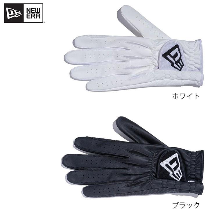 NEW ERA（ニューエラ） 二色展開 ゴルフ グローブ 片手用 ホワイト