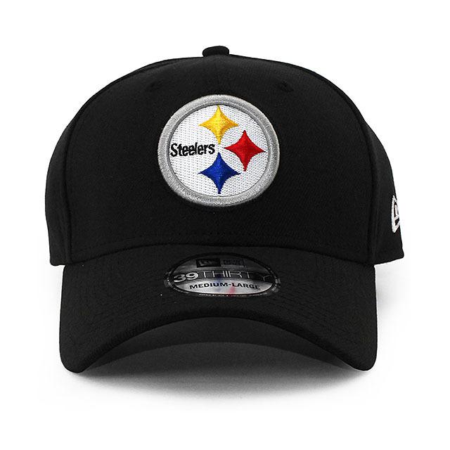 Pittsburgh Steelers キャップ ブラック NEW ERA（ニューエラ） キャップ 39THIRTY ピッツバーグ スティーラー