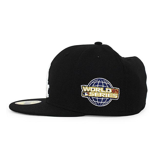 ニューエラ キャップ 59FIFTY シカゴ ホワイトソックス MLB 2005 WORLD SERIES GAME FITTED CAP BLACK NEW ERA CHICAGO WHITE SOX｜amazingstore｜05