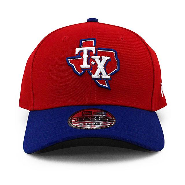 ニューエラ キャップ 9FORTY テキサス レンジャーズ MLB THE LEAGUE ALTERNATE-3 ADJUSTABLE CAP RED BLUE NEW ERA TEXAS RANGERS｜amazingstore｜02