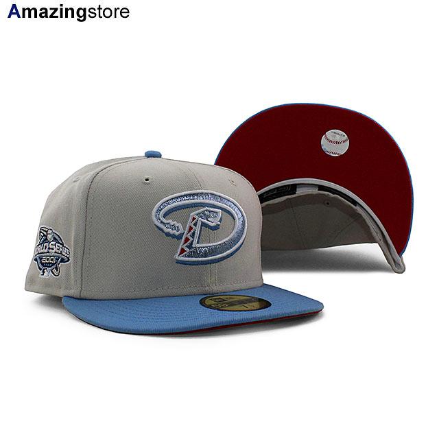 ニューエラ キャップ 59FIFTY アリゾナ ダイヤモンドバックス MLB 2001 WORLD SERIES RED BOTTOM FITTED  CAP STONE-LT BLUE NEW ERA ARIZONA DIAMONDBACKS :ts70682062:Amazingstore - 