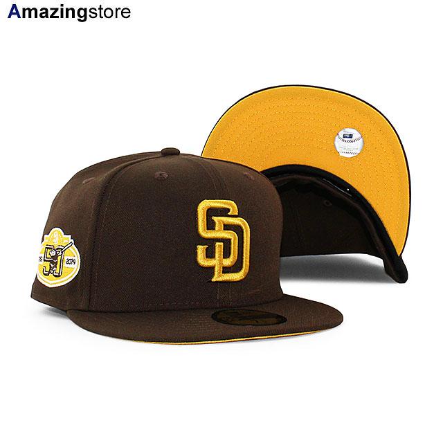 ニューエラ キャップ 59FIFTY サンディエゴ パドレス MLB 50TH ANNIVERSARY YELLOW BOTTOM