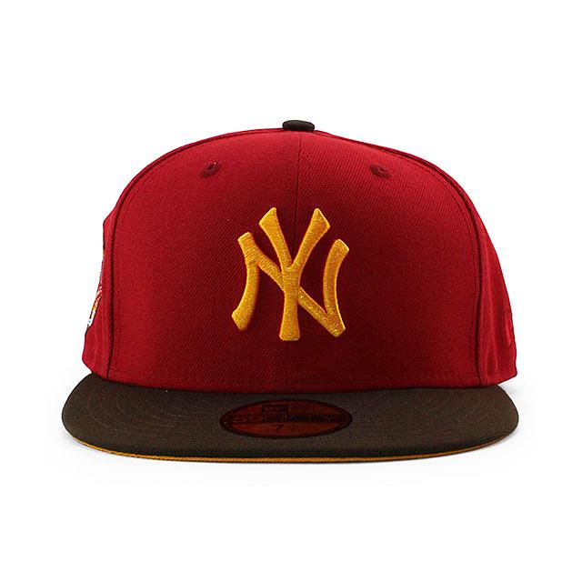 ニューエラ キャップ 59FIFTY ニューヨーク ヤンキース MLB 1996 WORLD SERIES MANGO BOTTOM FITTED  CAP RED-BROWN NEW ERA NEW YORK YANKEES