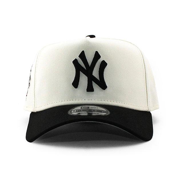 EU限定モデル ニューエラ キャップ 9FORTY スナップバック ニューヨーク ヤンキース MLB 1999 WORLD SERIES GREY BOTTOM A-FRAME SNAPBACK CAP CREAM NEW ERA｜amazingstore｜02