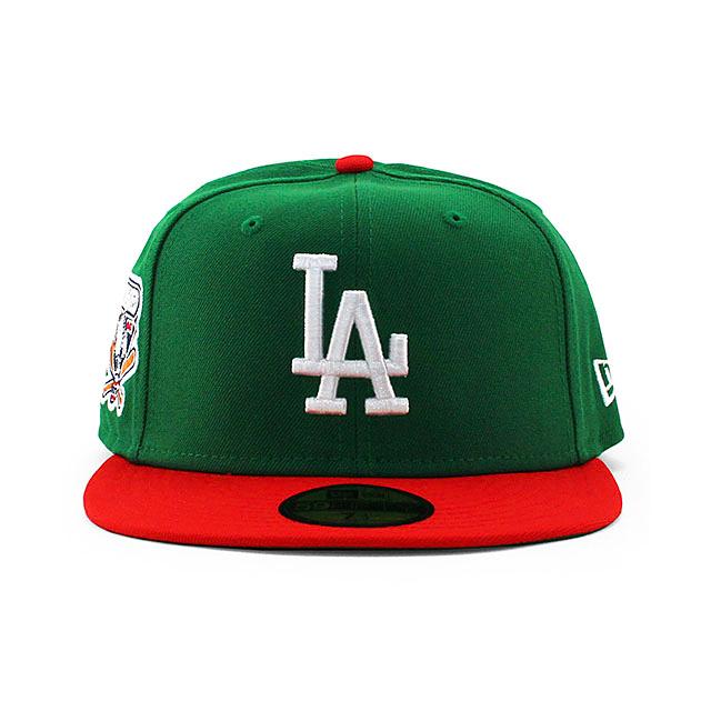 UNDEFEATEDコラボ ニューエラ ロサンゼルス ドジャース 59FIFTY MLB COLLABO FITTED CAP GREEN NEW ERA LOS ANGELES DODGERS UNDFTD アンディフィーテッド｜amazingstore｜02