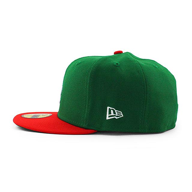 UNDEFEATEDコラボ ニューエラ ロサンゼルス ドジャース 59FIFTY MLB COLLABO FITTED CAP GREEN NEW ERA LOS ANGELES DODGERS UNDFTD アンディフィーテッド｜amazingstore｜05