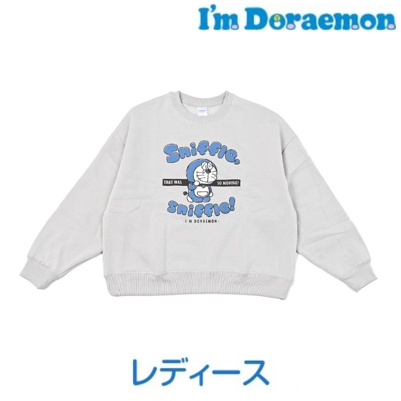 sanrio（サンリオ） ドラえもん レディース 裏起毛トレーナー クルー