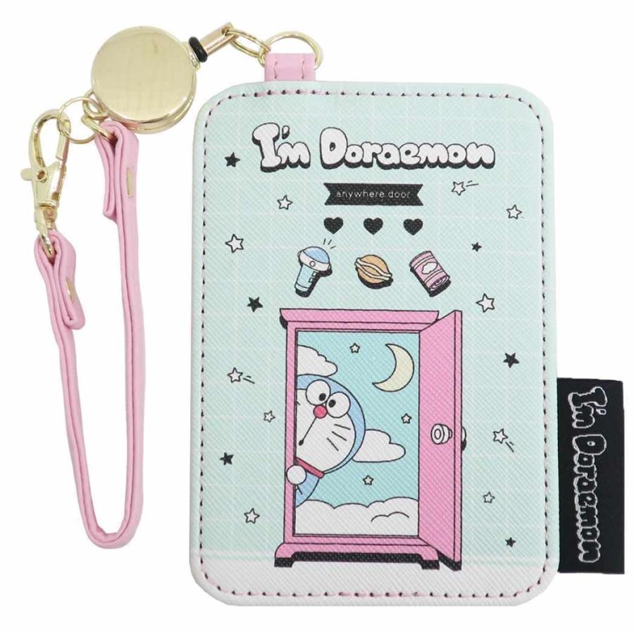 市場 ドラえもん ケース グッズ 定期入れ メンズ ストラップ付き レディース リール付き Doraemon ストラップ おしゃれ パスケース I M Icカード 大人 リール