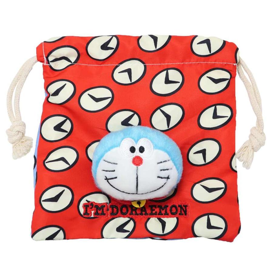 sanrio（サンリオ） ドラえもんボアフェイス巾着 立体 丸い顔 I