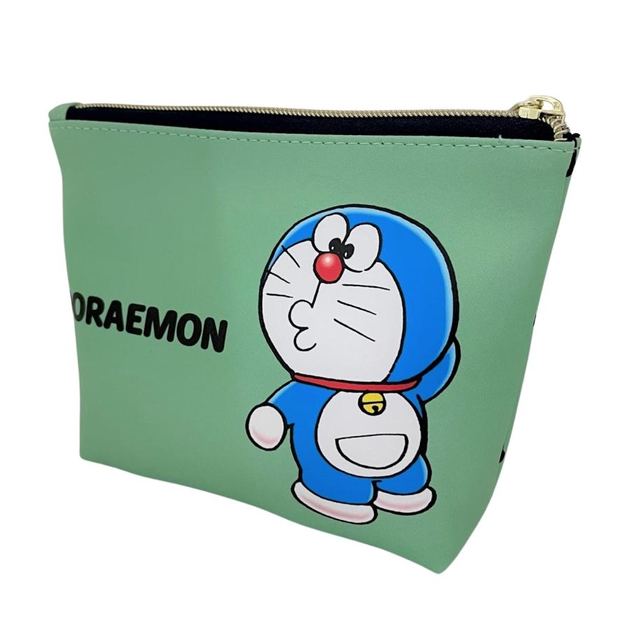 ドラえもんコスメポーチ 鈴 グリーン DORAEMON 立体 化粧ポーチ 小物 