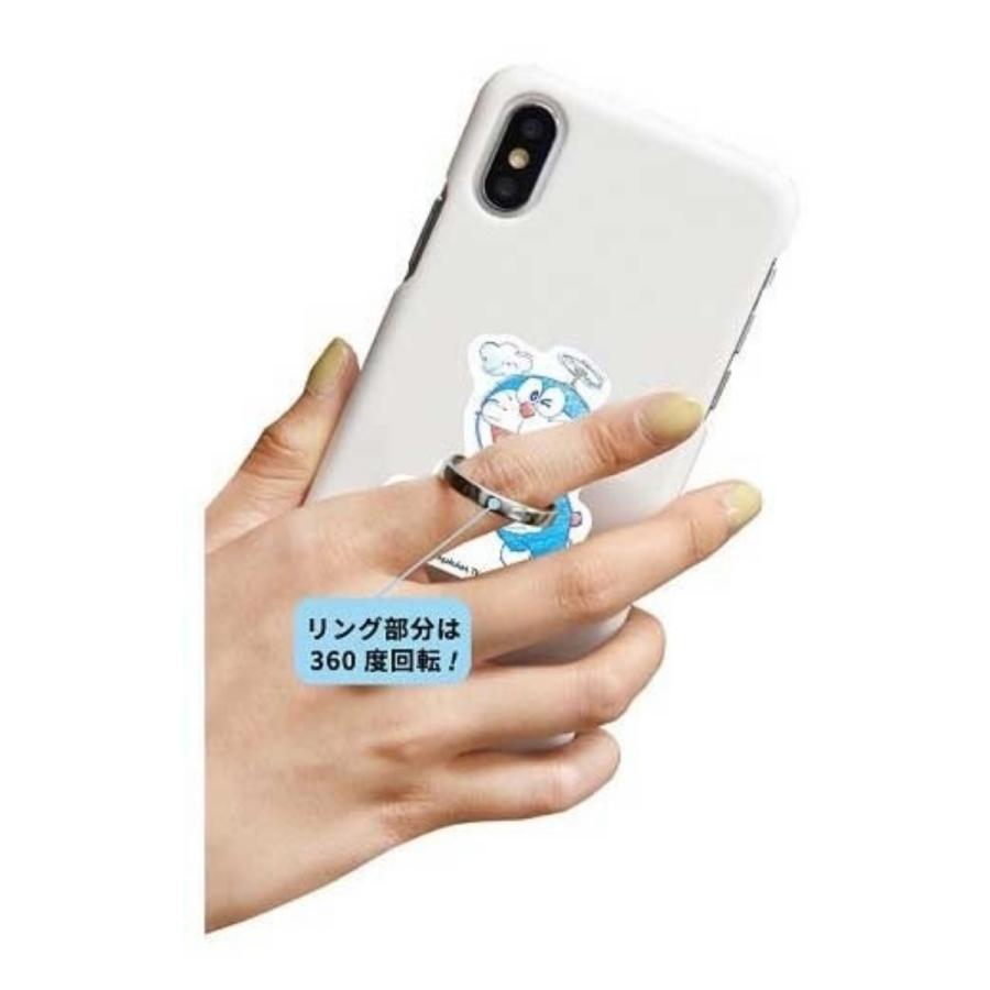 ドラえもんグッズ マルチリング スマホリング MULTI RING スマホアクセサリー ホールド Doraemon お座り｜amazutsumi｜03