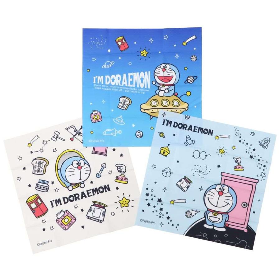 丸眞 ドラえもん ハンカチ 3枚セット キャラクター I'mDoraemon アイム